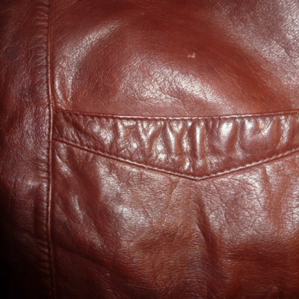 Chess King Vintage Brown Leather Vest Sz M - Picture 8 of 10